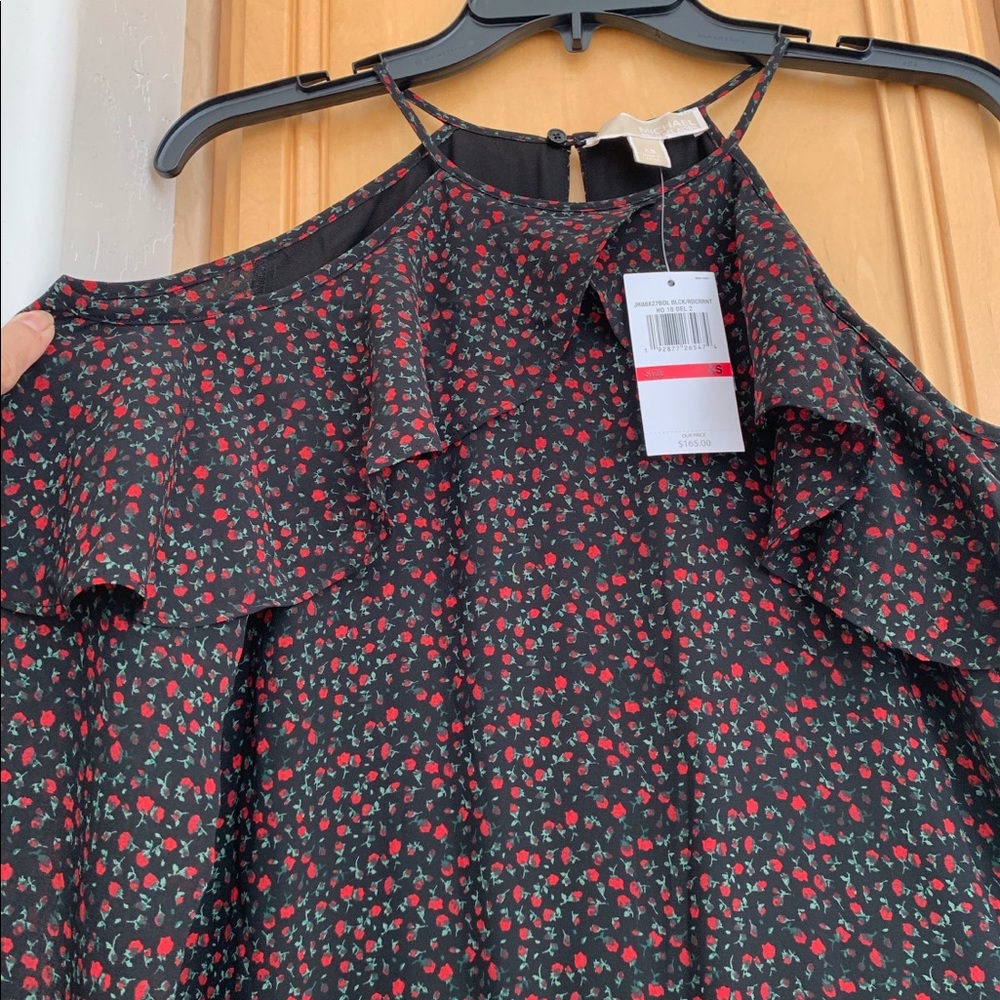 Michael Kors Rose Cold Shoulder Jumpsuit